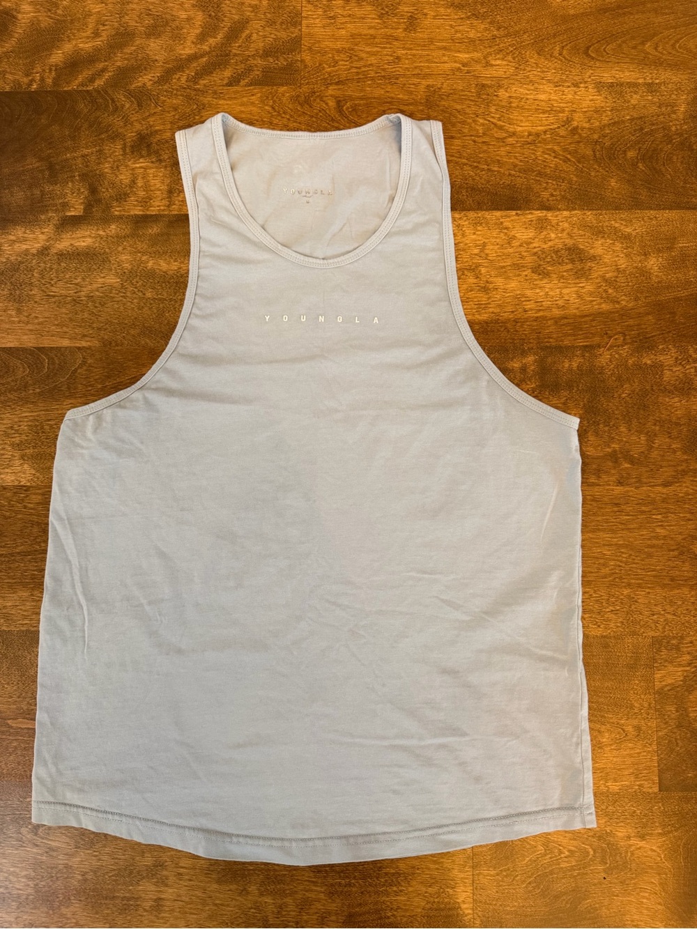 YoungLA Men’s Gray Sleeveless Gym Tank Top Size Small